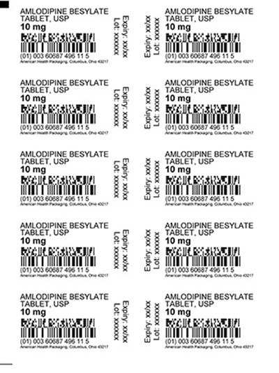 10 mg Amlodipine Besylate Tablet Blister (10 mg Amlodipine Besylate Tablet Blister)